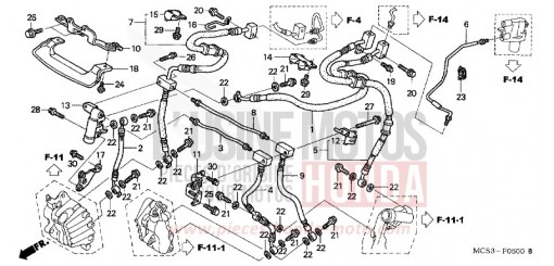 DURITE FREIN AVANT (ST1300) ST13004 de 2004
